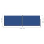 Blaue einziehbare Seitenmarkise 200x600 cm von vidaXL, Sonnenschirme - Ref: Foro24-318010, Preis: 118,02 €, Rabatt: %