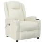 Sillón elevable de cuero sintético blanco crema by , Armchairs - Ref: Foro24-289751, Price: 343,47 €, Discount: %