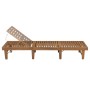 Tumbona plegable con cojín madera maciza de acacia by , Loungers - Ref: Foro24-3064177, Price: 247,06 €, Discount: %