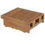 Tumbona plegable con cojín madera maciza de acacia by , Loungers - Ref: Foro24-3064177, Price: 247,06 €, Discount: %