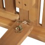 Tumbona plegable con cojín madera maciza de acacia by , Loungers - Ref: Foro24-3064177, Price: 247,06 €, Discount: %