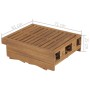 Tumbona plegable con cojín madera maciza de acacia by , Loungers - Ref: Foro24-3064177, Price: 247,06 €, Discount: %