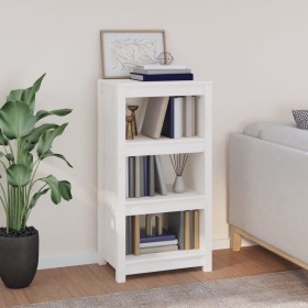Estantería madera maciza de pino blanca 50x35x97 cm de , Librerías y estanterías - Ref: Foro24-821705, Precio: 94,63 €