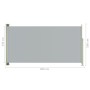 Einziehbare seitliche Gartenmarkise grau160x300 cm von vidaXL, Sonnenschirme - Ref: Foro24-317840, Preis: 70,11 €, Rabatt: %