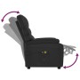 Sillón de masaje eléctrico cuero sintético negro by , Electric massage chairs - Ref: Foro24-3073677, Price: 264,35 €, Discoun...