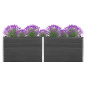 Arriate elevado de WPC gris 200x100x91 cm by , Pots and planters - Ref: Foro24-318098, Price: 363,57 €, Discount: %