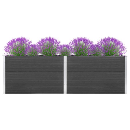 Arriate elevado de WPC gris 200x100x91 cm von , Töpfe und Pflanzgefäße - Ref: Foro24-318098, Preis: 363,57 €, Rabatt: %