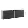 Arriate elevado de WPC gris 200x100x91 cm von , Töpfe und Pflanzgefäße - Ref: Foro24-318098, Preis: 363,57 €, Rabatt: %
