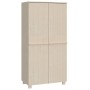 Armario HAMAR madera pino maciza marrón miel 89x50x180 cm de , Armarios roperos - Ref: Foro24-340480, Precio: 260,85 €, Descu...