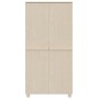 Armario HAMAR madera pino maciza marrón miel 89x50x180 cm de , Armarios roperos - Ref: Foro24-340480, Precio: 260,85 €, Descu...