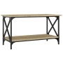 Mesa de centro madera y hierro roble Sonoma 80x45x45 cm by , Coffee table - Ref: Foro24-823323, Price: 41,45 €, Discount: %