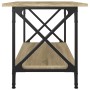 Mesa de centro madera y hierro roble Sonoma 80x45x45 cm by , Coffee table - Ref: Foro24-823323, Price: 41,45 €, Discount: %