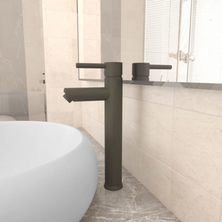 Grifo mezclador de cuarto de baño gris 12x30 cm by , Faucets - Ref: Foro24-149090, Price: 42,70 €, Discount: %