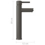 Grifo mezclador de cuarto de baño gris 12x30 cm by , Faucets - Ref: Foro24-149090, Price: 42,70 €, Discount: %