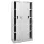 Armario oficina puerta corredera acero gris claro 90x40x180 cm by , Lockers and storage cabinets - Ref: Foro24-335959, Price:...