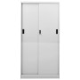 Armario oficina puerta corredera acero gris claro 90x40x180 cm by , Lockers and storage cabinets - Ref: Foro24-335959, Price:...
