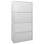 Armario oficina puerta corredera acero gris claro 90x40x180 cm by , Lockers and storage cabinets - Ref: Foro24-335959, Price:...