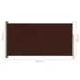Toldo lateral retráctil de jardín marrón 160x300 cm de vidaXL, Sombrillas - Ref: Foro24-317885, Precio: 67,65 €, Descuento: %