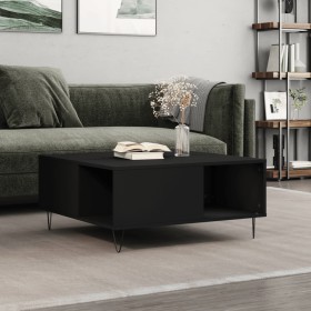 Mesa de centro madera contrachapada negro