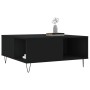 Mesa de centro madera contrachapada negro 80x80x36,5 cm | Foro24.es | Tu tienda online para hogar, jardín y más Foro24.es