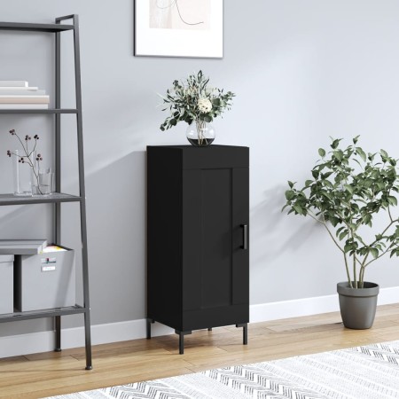 Aparador de madera contrachapada negro 34,5x34x90 cm | Foro24.es | Tu tienda online para hogar, jardín y más Foro24.es