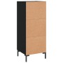 Aparador de madera contrachapada negro 34,5x34x90 cm | Foro24.es | Tu tienda online para hogar, jardín y más Foro24.es