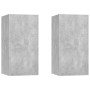 Muebles para TV 2 uds contrachapada gris hormigón 30,5x30x60 cm by , TV Furniture - Ref: Foro24-803335, Price: 64,83 €, Disco...