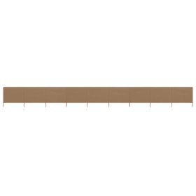 Paravientos de 9 paneles tela gris taupe 1200x160 cm von , Sonnenschirme - Ref: Foro24-47201, Preis: 170,23 €, Rabatt: %