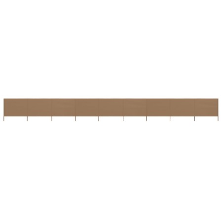 Paravientos de 9 paneles tela gris taupe 1200x160 cm von , Sonnenschirme - Ref: Foro24-47201, Preis: 170,23 €, Rabatt: %