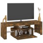 Mueble de TV con luces LED roble ahumado 120x35x40 cm von , TV-Möbel - Ref: Foro24-815666, Preis: 94,45 €, Rabatt: %