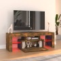 Mueble de TV con luces LED roble ahumado 120x35x40 cm von , TV-Möbel - Ref: Foro24-815666, Preis: 94,45 €, Rabatt: %