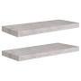 Estantes flotantes pared 2 uds MDF gris hormigón 60x23,5x3,8 cm by , Shelves and shelves - Ref: Foro24-326598, Price: 35,22 €...