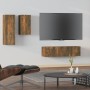 Set de muebles de TV 4 pzas madera contrachapada roble ahumado | Foro24.es | Tu tienda online para hogar, jardín y más Foro24.es