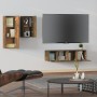 Set de muebles de TV 4 pzas madera contrachapada roble ahumado | Foro24.es | Tu tienda online para hogar, jardín y más Foro24.es