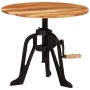 Mesa auxiliar madera de acacia y hierro fundido 60x(42-62) cm | Foro24.es | Tu tienda online para hogar, jardín y más Foro24.es