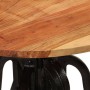 Mesa auxiliar madera de acacia y hierro fundido 60x(42-62) cm | Foro24.es | Tu tienda online para hogar, jardín y más Foro24.es