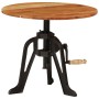 Mesa auxiliar madera de acacia y hierro fundido 60x(42-62) cm | Foro24.es | Tu tienda online para hogar, jardín y más Foro24.es