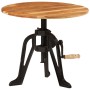 Mesa auxiliar madera de acacia y hierro fundido 60x(42-62) cm | Foro24.es | Tu tienda online para hogar, jardín y más Foro24.es