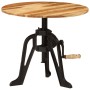 Mesa auxiliar madera de acacia y hierro fundido 60x(42-62) cm | Foro24.es | Tu tienda online para hogar, jardín y más Foro24.es