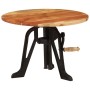 Mesa auxiliar madera de acacia y hierro fundido 60x(42-62) cm | Foro24.es | Tu tienda online para hogar, jardín y más Foro24.es