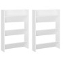 Zapateros de pared 2 uds madera contrachapada blanco 60x18x90cm von , Schuhregale und Schuhorganisatoren - Ref: Foro24-806760...