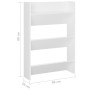 Zapateros de pared 2 uds madera contrachapada blanco 60x18x90cm von , Schuhregale und Schuhorganisatoren - Ref: Foro24-806760...