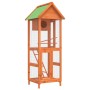 Casita para pájaros madera maciza pino marrón 60x58,5x160 cm von , Füße und Vogelkäfige - Ref: Foro24-172255, Preis: 143,78 €...