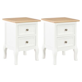 Mesitas de noche 2 unidades MDF blanco 35x30x49 cm by , Nightstands - Ref: Foro24-280037, Price: 151,21 €, Discount: %