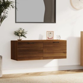 Armario pared madera contrachapada marrón roble