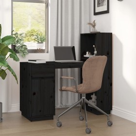 Escritorio de madera maciza de pino negro