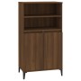 Aparador alto madera contrachapada marrón roble 60x36x110 cm | Foro24.es | Tu tienda online para hogar, jardín y más Foro24.es