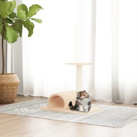 Poste rascador para gatos con túnel crema 60x34,5x50 cm von , Katzenmöbel - Ref: Foro24-171696, Preis: 29,05 €, Rabatt: %