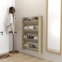 Zapateros de pared 2 uds contrachapada roble Sonoma 80x18x60 cm by , Shoe racks and shoe organizers - Ref: Foro24-806748, Pri...