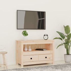 Mueble de TV de madera maciza de pino 79x35x52 cm de , Muebles TV - Ref: Foro24-821497, Precio: 73,94 €, Descuento: %